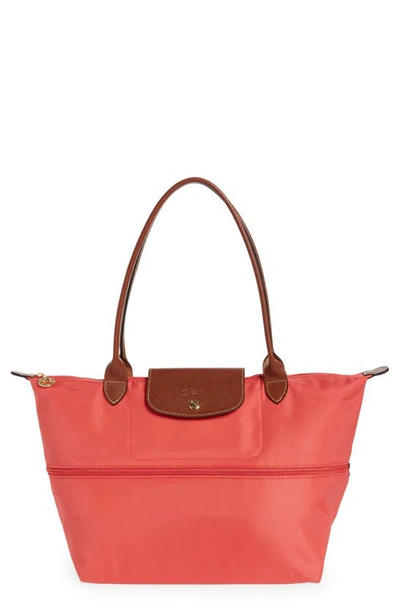 Longchamp Le Pliage Expandable Tote In Pomegranate