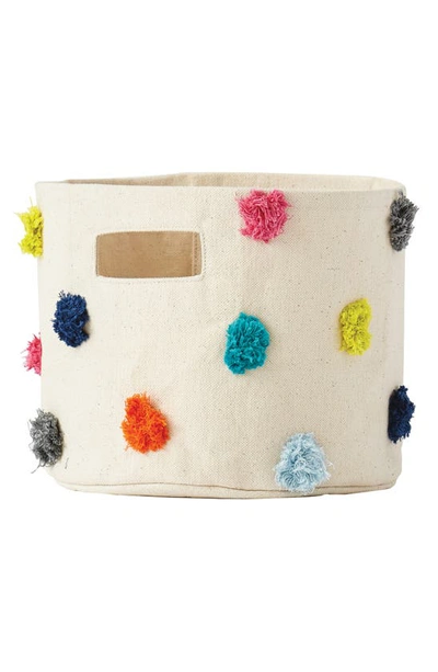 Pehr Mini Pompom Canvas Bin In Miscellaneous Group