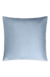 Matouk Basketweave Cotton Sateen Euro Sham In Hazy Blue