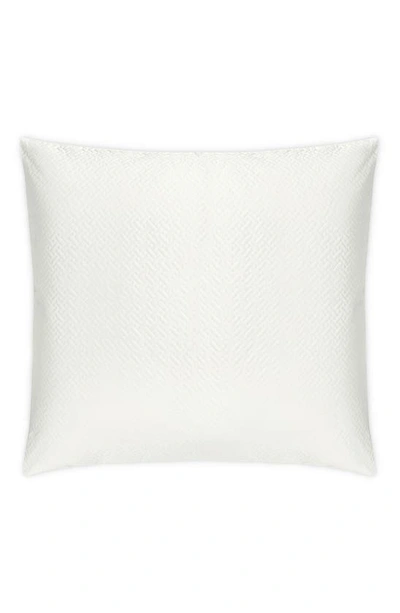 Matouk Basketweave Cotton Sateen Euro Sham In Bone