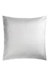 Matouk Basketweave Cotton Sateen Euro Sham In Silver