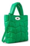 Mulberry Big Softie Quilted Leather Tote In Lawn Green