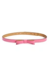 Kate Spade Bow Belt In Expressionism Pink