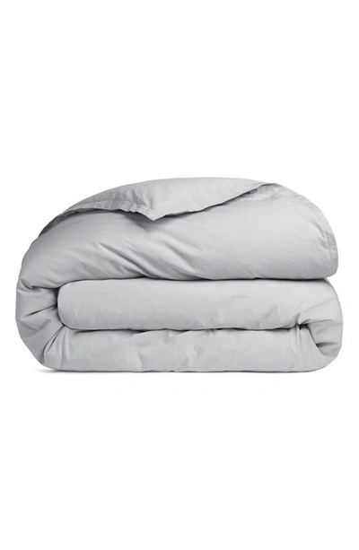 Parachute Percale Duvet Cover In Light Grey