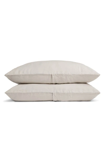 Parachute Set Of 2 Linen Pillowcases In Bone