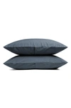 Parachute Set Of 2 Brushed Cotton Pillowcases In Dusk