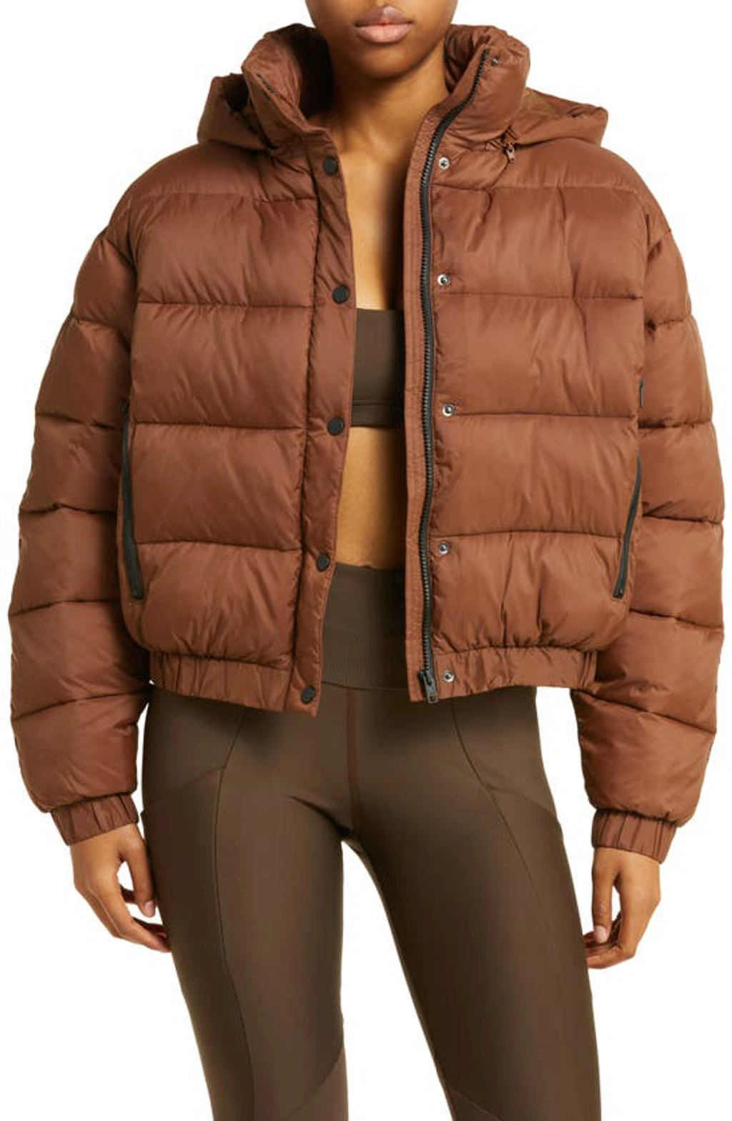 Alo Yoga Aspen Love Puffer Jacket In Cinnamon Brown | ModeSens