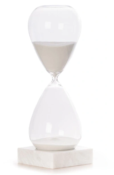 Bey-berk 90-minute Hourglass Sand Timer In White