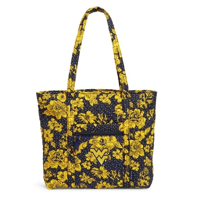 Vera Bradley West Virginia Mountaineers Rain Garden Vera Tote Bag In Navy