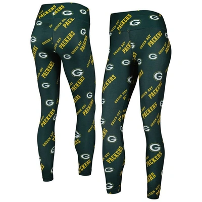 Concepts Sport Green Green Bay Packers Breakthrough Allover Print Leggings