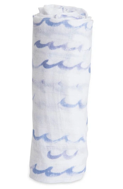 Little Unicorn Cotton Muslin Swaddle Blanket In High Tide