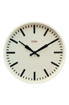 Cloudnola Factory Wall Station Clock In White