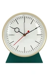 Cloudnola Bloke Wooden Mantel Clock In Green