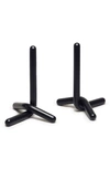 Craighill Cal Carbon Steel Bookends In Black