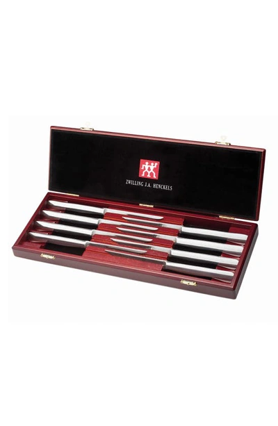 Zwilling 8-piece Stainless Steel Serrated Steak Knife Set