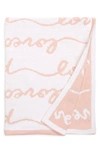 Nordstrom Baby Chenille Blanket In Pink Lotus Loved