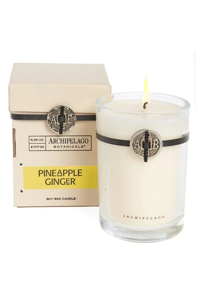 Archipelago Botanicals Signature Soy Wax Candle In Pineapple Ginger