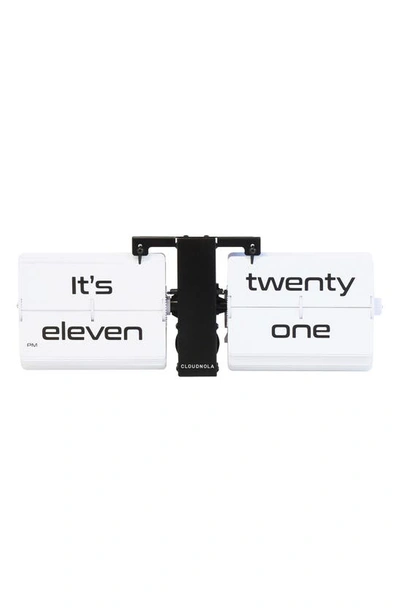 Cloudnola Flipping Out Flip Digital Clock In White And Black