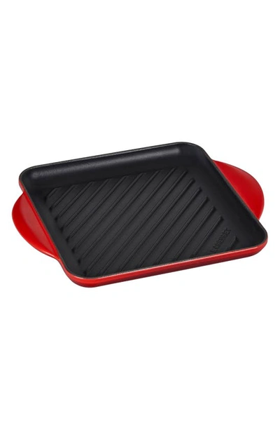 Le Creuset 9 1/2-inch Square Griddle Pan In Cerise