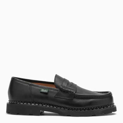 Paraboot Leather Loafer In Black