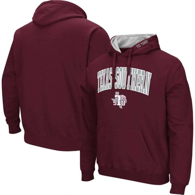 Colosseum Men's  Maroon Texas Southern Tigers Arch & Logo 3.0 Pullover Hoodie