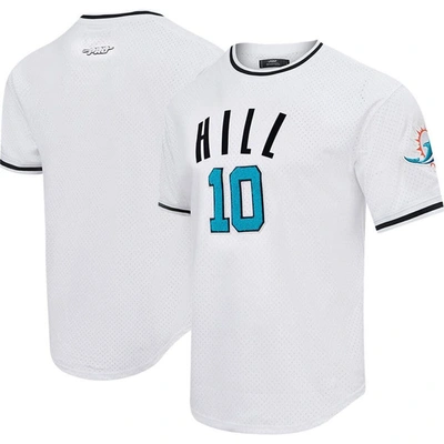 Pro Standard Tyreek Hill White Miami Dolphins Mesh Player Name & Number Top