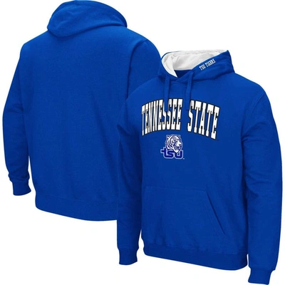 Colosseum Men's  Royal Tennessee State Tigers Arch & Logo Pullover Hoodie