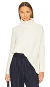 Allsaints Lock Rollneck Sweater In Chalk White