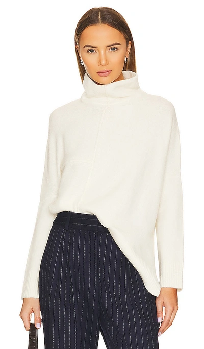 Allsaints Lock Rollneck Sweater In Chalk White