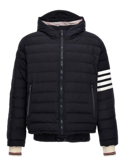 Thom Browne Navy Poly Twill Down-filled 4-bar Ski Jacket In Blue