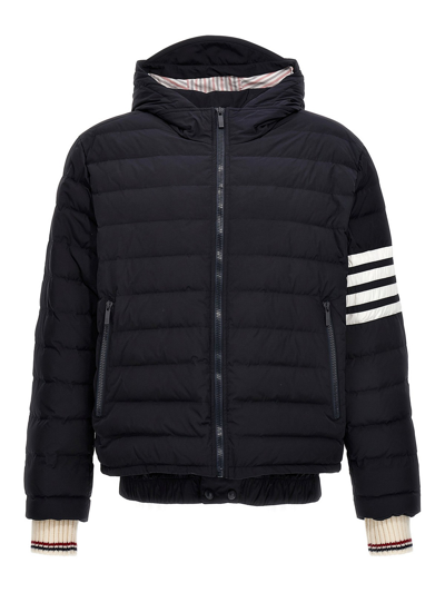 Thom Browne Navy Poly Twill Down-filled 4-bar Ski Jacket