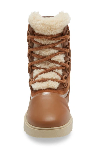 Sorel Joan Of Arctic Next Lite Waterproof Wedge Snow Boot In Velvet Tan Oat