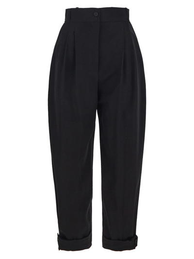 Alexander Mcqueen Military Trousers In Black
