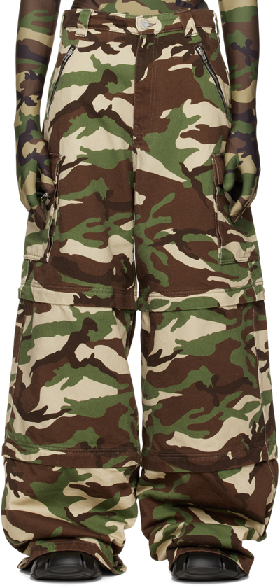 Vetements Green Transformer Cargo Trousers