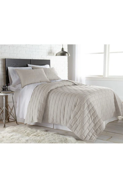 Southshore Fine Linens Premium Collection Vilano Brickyard Quilt Set In Bone