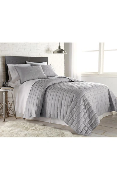 Southshore Fine Linens Premium Collection Vilano Brickyard Quilt Set In Grey