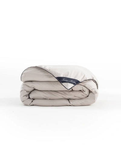 Brooks Brothers Down, Feather Comforter, Queen In Light Gray