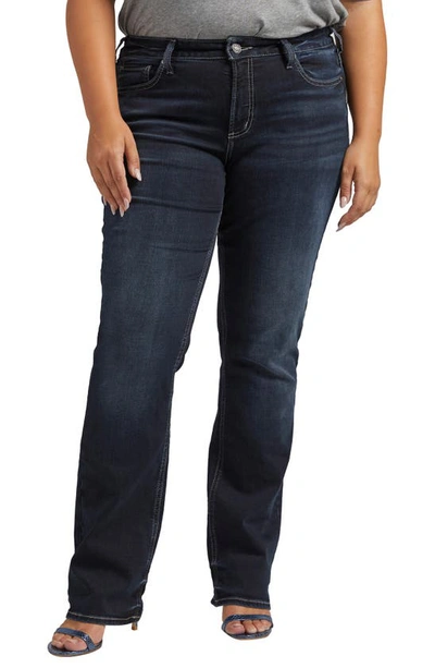 Silver Jeans Co. Plus Size Suki Mid Rise Slim Bootcut Jeans In Indigo