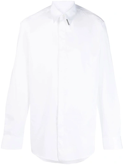 Ferragamo Stretch Cotton Shirt In White
