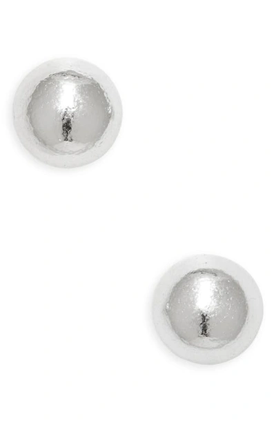 Argento Vivo Sterling Silver Teeny Ball Stud Earrings In Silver