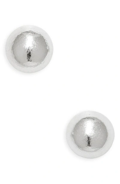Argento Vivo Teeny Ball Stud Earrings In Silver