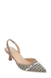 Journee Collection Nellia Slingback Pointed-toe Pump In Taupe