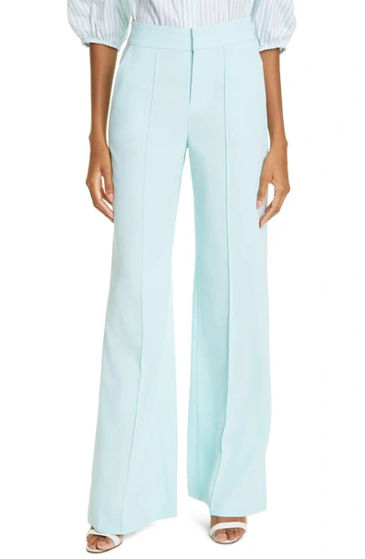 Alice And Olivia High-waisted Flared Jeans In Blue
