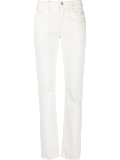 Attico Slim-cut Denim Jeans In White
