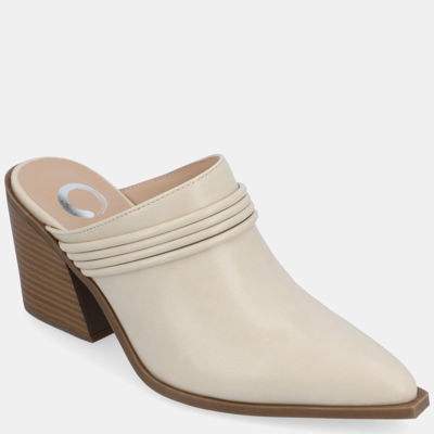 Journee Collection Women's Jinny Banded Mules In Brown