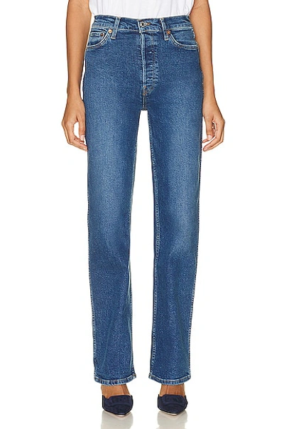 Re/done 90s High Rise Loose Denim Jeans In Light Blue