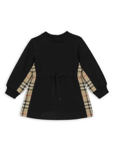 Burberry Babies' Kids Vintage Check Sweater Dress (6-24 Months) In Black
