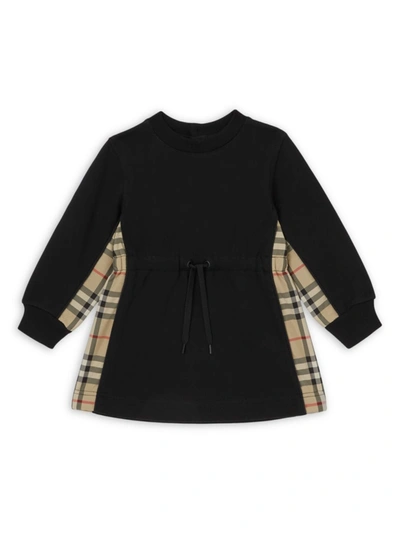 Burberry Babies' Kids Vintage Check Jumper Dress (6-24 Months) In Black