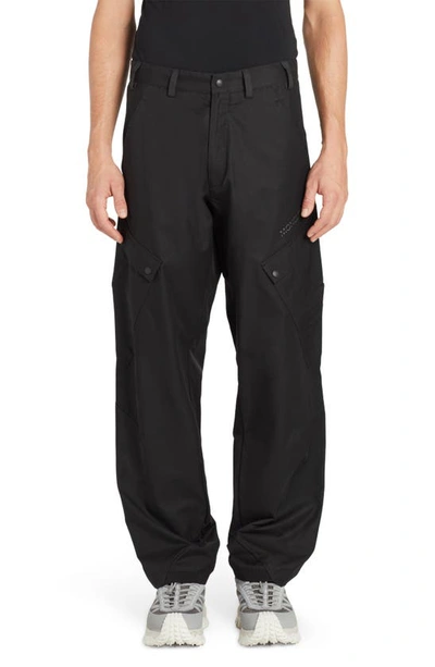 Moncler Men's Cotton-blend Cargo Trousers In Black