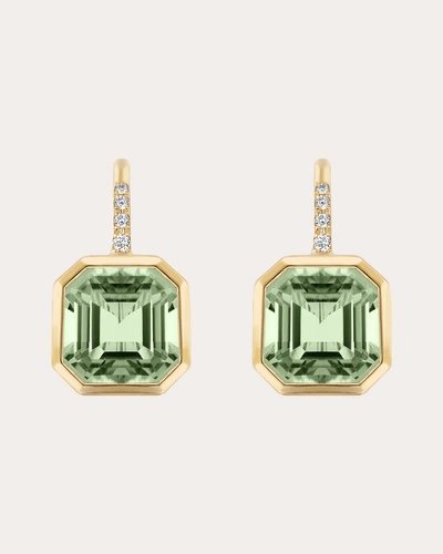 Goshwara Women's Gossip 18k Yellow Gold, Prasiolite, & 0.09 Tcw Diamond Drop Earrings